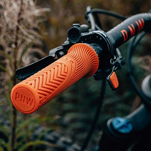 PNW Components Loam MTB Bike Grips – Mountain Bike Handlebar Grips - color: Safety Orange, size: Standard