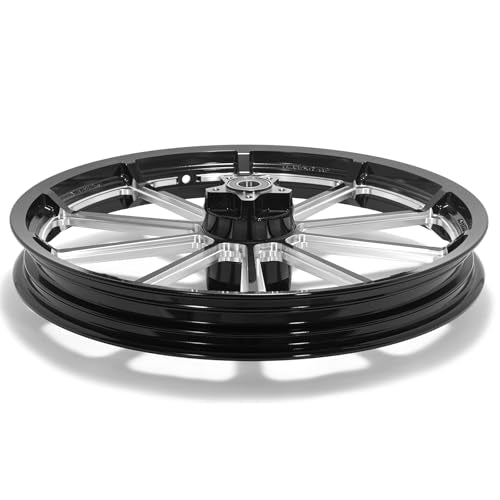 TOFR 21inch x 2.15inch Front Rim Talon Style For Harley Dyna 2008-2017 - color: Gloss Black
