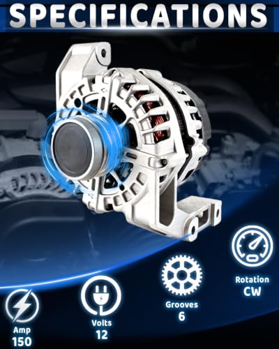WorldCraft 12V 150A Alternator for Ford Focus 2012-2018 2.0L High Output - size: FG15S091