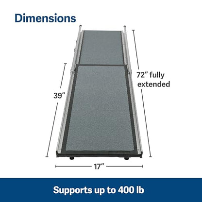 Solvit 62337 Deluxe Telescoping Pet Ramp, Standard (62305) - size: Standard
