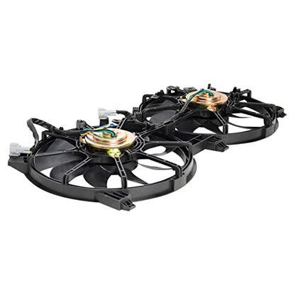 TRQ Radiator Dual Cooling Fan Assembly - style: RFA80408