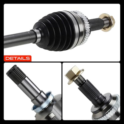 A-Premium Front Left Driver Side CV Axle Shaft Assembly - style: Front Driver Side