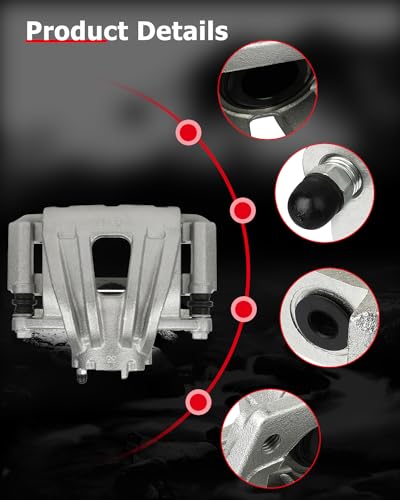 cciyu Front Left & Right Disc Brake Calipers w/Bracket 18B4845 18B4844 - size: Front[18B4845+18B4844]