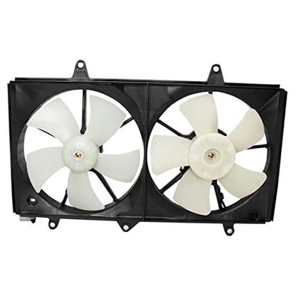 TRQ Radiator Dual Cooling Fan Assembly - style: RFA80460