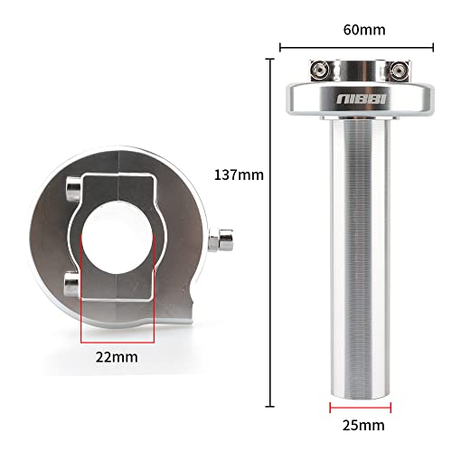 NIBBI Full Twist Throttle Mini Bike Throttle - color: Silver
