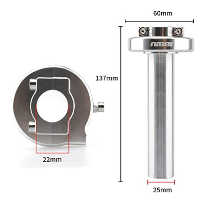 NIBBI Full Twist Throttle Mini Bike Throttle - color: Silver
