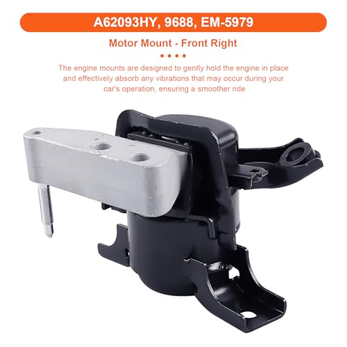 Engine Motor Mount Set & Trans Mount Compatible with 2009-2012 Toyota RAV4 L4 2.5L, 4PCS, Replacement for A62038 A62050 A62093HY A62064 - size: Rav4 L4 09-12