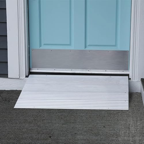 EZ-ACCESS Transitions Modular Entry Ramp, Self Supporting, Aluminum, 2 in - size: 2 Inch