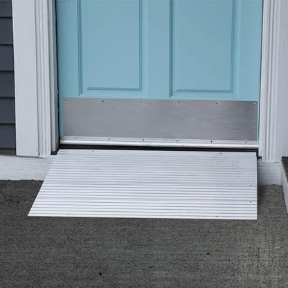 EZ-ACCESS Transitions Modular Entry Ramp, Self Supporting, Aluminum, 2 in - size: 2 Inch