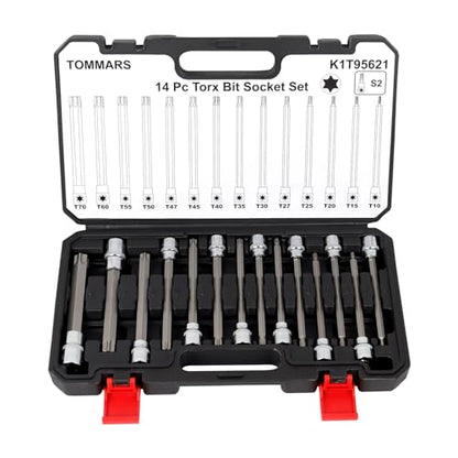 TOMMARS 14-PC Long Torx Bit Socket Set - style: Long Torx Bit Socket Set