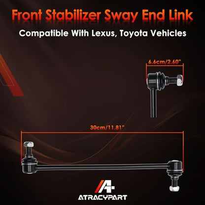 Sway Bar Links Front, Fit For 2001-2019 Camry Highlander, Lexus RX330 RX350 - size: Front