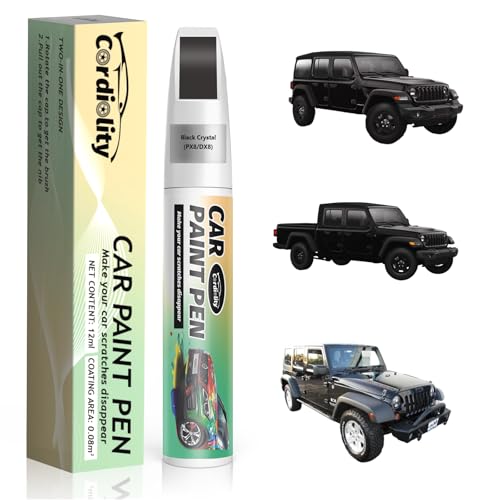 Car Touch Up Paint Black Crystal(PX8/DX8) for Jeep - color: Black Crystal(PX8/DX8)for All Models, style: Jeep