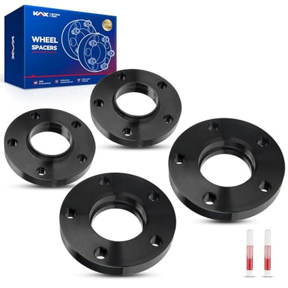 KAX 5x120mm Hub-Centric Wheel Spacers 15mm for BMW 328i - color: Black, size: 5x120 -72.56mm -M12x1.5 -15mm thick -4pcs
