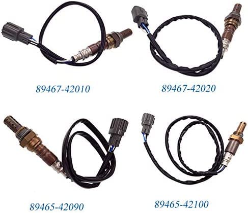 89467-42010 89467-42020 89465-42090 89465-42100 4PCS Air Fuel Ratio Oxygen Sensor Compatible with 2001 2002 2003 Toyota Rav4