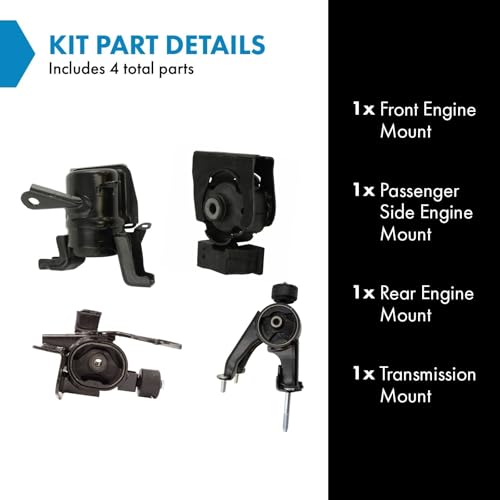 TRQ 4pc Engine & Transmission Mount Kit - style: MTA32804