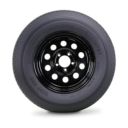 Free Country Trailer Tire Wheel ST185/80R13 6-Ply C 94N 5X4.5 Black Mod Rim - size: ST185/80R13 /6PR