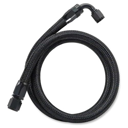 Assembled 6AN Fuel Line Kit CPE with Fitting(0°+90°), 2.5FT - size: 2.5ft(0°+90°)
