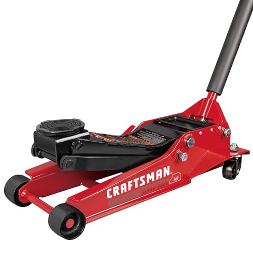 Torin Craftsman 4 Ton (8000 lb) Low Profile Hydraulic Service Floor Jack, Dual Piston Quick Lift Pump