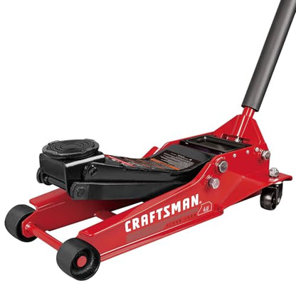 Torin Craftsman 4 Ton (8000 lb) Low Profile Hydraulic Service Floor Jack, Dual Piston Quick Lift Pump