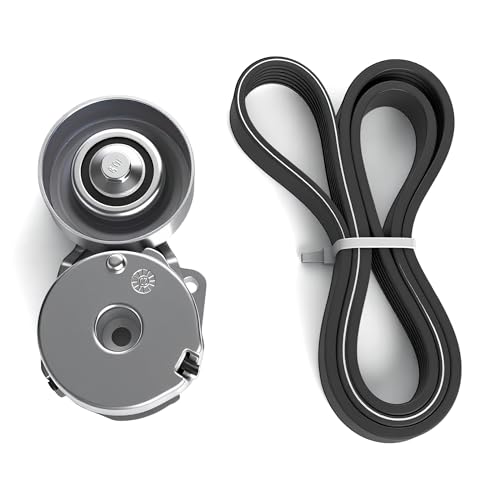 Belt Tensioner and Serpentine Belt Kit #39162 5340442000 7701065089 - size: for Versa 2007-2012