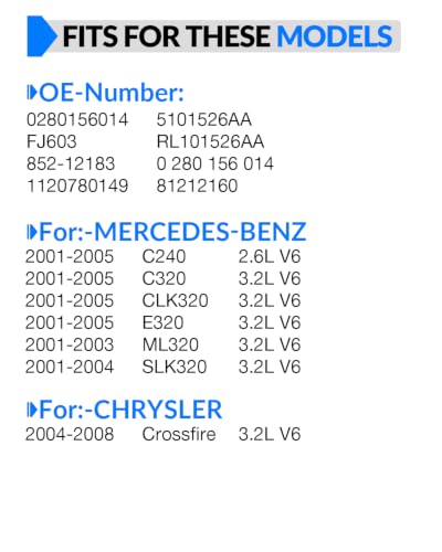 Fuel Injectors 0280156014 for:-Mercedes-Benz C240 C320 CLK320 - size: 0280156014(6)