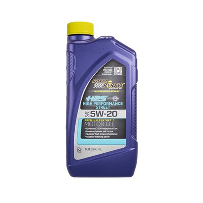 Royal Purple 31520 HPS 5W-20 High Performance Street Synthetic Motor Oil with Synerlec - 1 Quart Bottle - size: 1 Quart, style: 5W-20