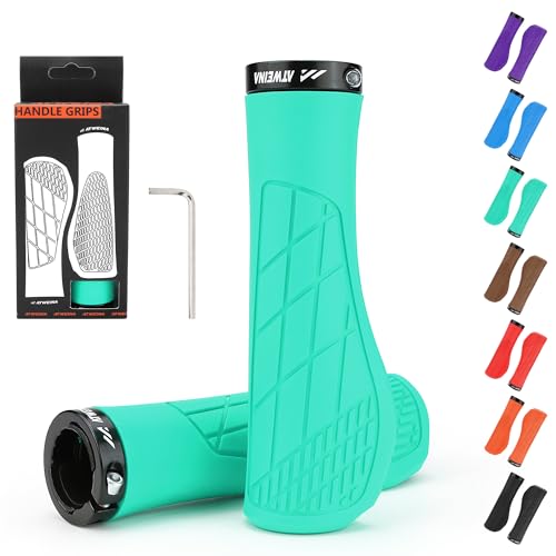 Ergonomic Non-Slip Comfort Bike Grips for BMX/Scooter - color: Cyan