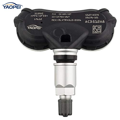 4Pcs Tire Pressure Sensors TPMS Sensor 315MHz OE# 42607-0C070