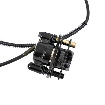AlveyTech Rear Brake Caliper Assembly for Coleman AT125-EX & AT125-UT ATVs - Rear Brake Assembly for 4 Wheeler, ATV, Quad, Off Road Vehicle, Mini Bike, Dirt Bikes, Replacement Pads