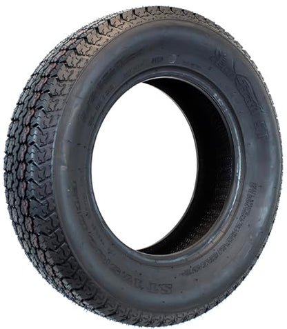 eCustomrim Trailer Tire Rim Assembly ST175/80D13 13 Inch 5 Lug White