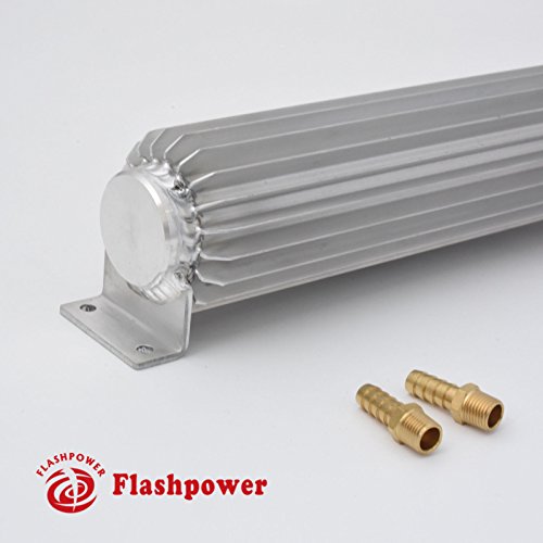 12'' Dual Pass Aluminum Finned Transmission Oil Cooler - color: Dual Pass, size: 12''