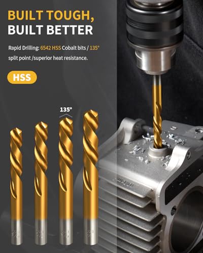Bolt Extractor Kit, 67 Pcs Screw Extractor Set with 3/8" Drive - size: 67Pcs