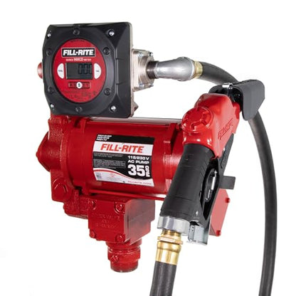 Fill-Rite FR319VB 115V/230V 35 GPM Fuel Transfer Pump w/Digital Meter Package (No Pulser) - style: Digital Meter Package