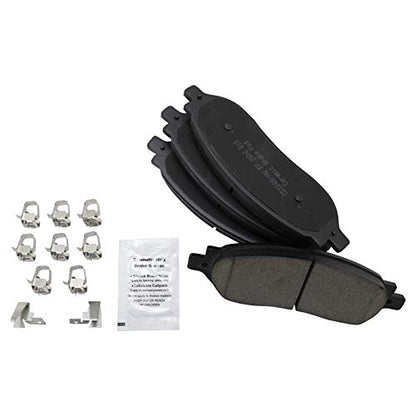 TRQ Front and Rear Brake Pads Ceramic - color: Ceramic, size: BFA12920
