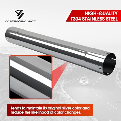 4" Muffler Replacement Pipe, 4 Inch Exhaust Pipe, 30" Length - size: 4''
