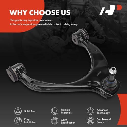 A-Premium Front Right Upper Control Arm, with Ball Joint & Bushing - style: Front Right Upper Side