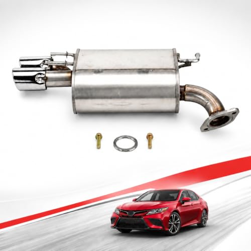 E415H Right Rear Exhaust Muffler for 2018-2024 Toyota Camry 2.5L/3.5L - size: Camry 2.5L/3.5L XSE Right or 2.5L SE
