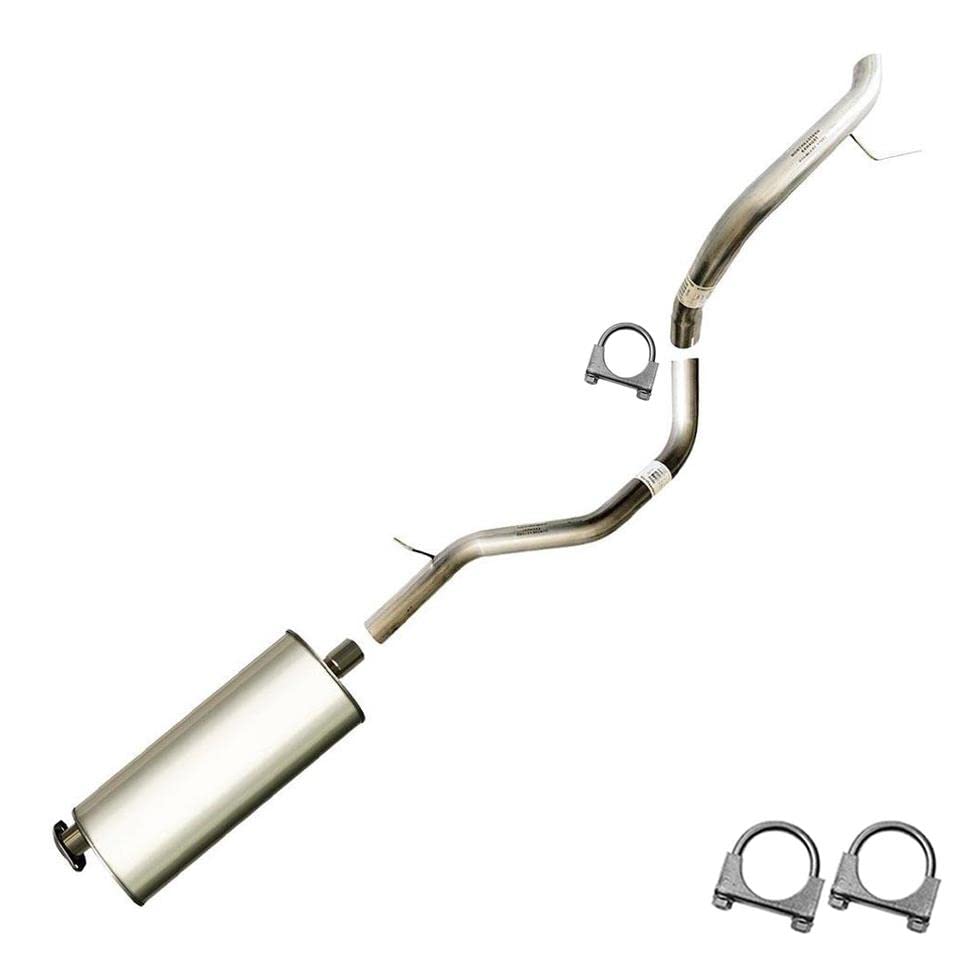 Northeastern Exhaust | Stainless Steel Muffler and Tail Pipe Exhaust System Kit Compatible for Jeep Commander 2006-2010 Jeep Grand Cherokee 2005-2010 3.7L 4.7L | Free Clamps Included
