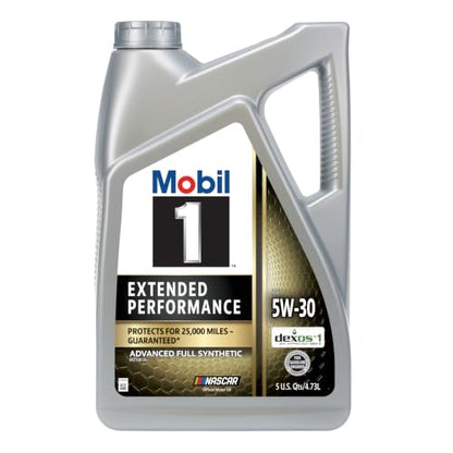 Mobil 1 Extended Performance Full Synthetic Motor Oil 5W-30, 5 Quart - size: 5 Quart (Pack of 1)