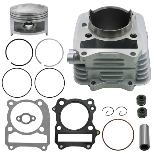 Priprilod Engine Rebuild Kit Compatible with Suzuki DR200 DR200S DR200SE 1986-2017 Cylinder Piston Gasket Set Top End Rebuild Kit with Rings & Seals