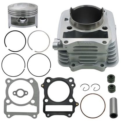 Priprilod Engine Rebuild Kit Compatible with Suzuki DR200 DR200S DR200SE 1986-2017 Cylinder Piston Gasket Set Top End Rebuild Kit with Rings & Seals