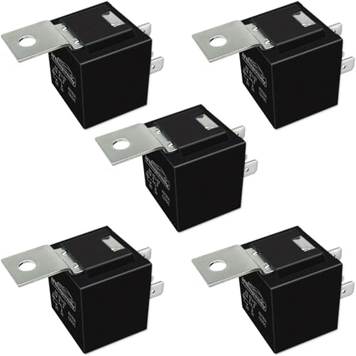12V DC 5-pin 40/30AMP Automotive Relay Kit, SPDT Power Trim and Tilt Relay - size: 5-pin: 5 relays