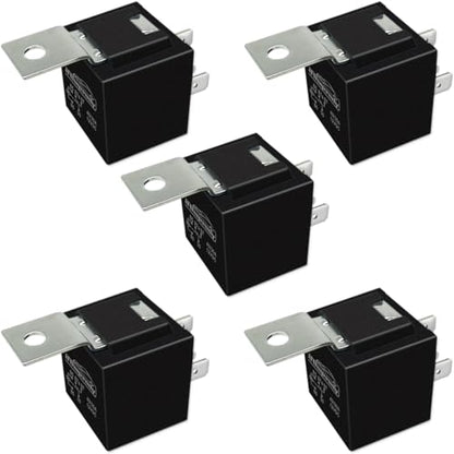 12V DC 5-pin 40/30AMP Automotive Relay Kit, SPDT Power Trim and Tilt Relay - size: 5-pin: 5 relays