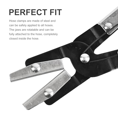 3pcs Ratcheting Hose Pinch Off Pliers Set, 8in 10in 12in Hose Clamps Pliers for Automotive, Radiator, Fuel & Coolant Lines