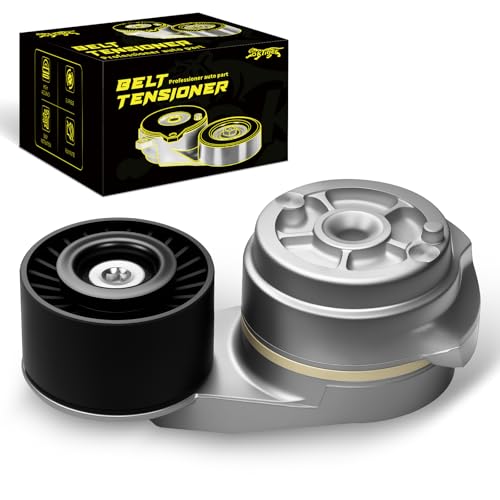 Oktiger 38285 Belt Tensioner Assembly with Pulley for Ram 2500 2011-2023, 3500 2011-2023, for Dodge Ram 2500 2003-2010, Ram 3500 2003-2010 Laramie Slt 5.9L 6.7L L6 Diesel OE 3947574 5086958AA 419-039 - size: 38285