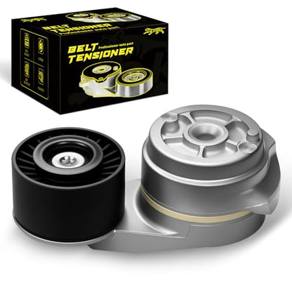 Oktiger 38285 Belt Tensioner Assembly with Pulley for Ram 2500 2011-2023, 3500 2011-2023, for Dodge Ram 2500 2003-2010, Ram 3500 2003-2010 Laramie Slt 5.9L 6.7L L6 Diesel OE 3947574 5086958AA 419-039 - size: 38285