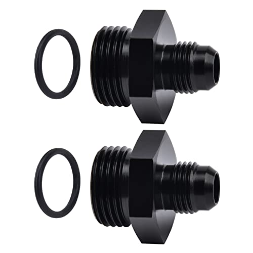EVIL ENERGY 6AN Flare to AN10 ORB Male O-Ring 2PCS Fitting Adapter - size: 10AN ORB to 6AN
