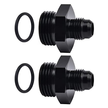 EVIL ENERGY 6AN Flare to AN10 ORB Male O-Ring 2PCS Fitting Adapter - size: 10AN ORB to 6AN