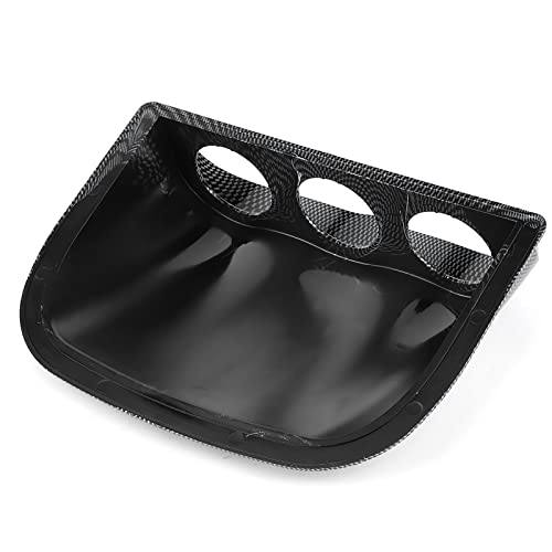 Universal 3 Hole 2in Triple Dash Gauge Pod Meter Mount Bracket Auto Accessory Applicable Car Dashboard (Carbon Fiber) - color: Carbon Fiber Style