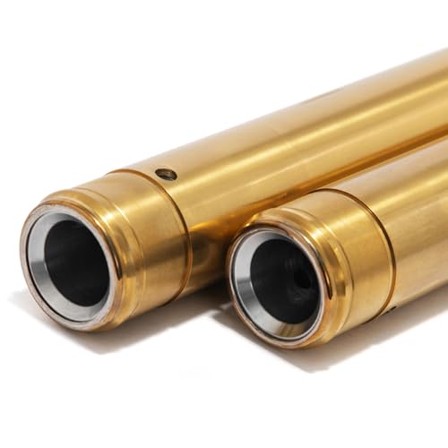 TOFR 39mm Fork Tubes for Harley Sportser XL 45395-09 46218-05 +2" Length - color: Gold, size: 26 4/5"